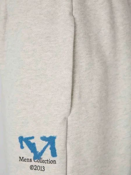 Pantaloni Off-white cu imagine alergare alb