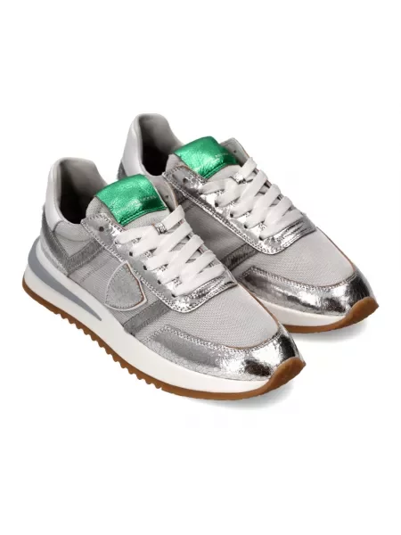 Buty do biegania Philippe Model skórzane do biegania szare