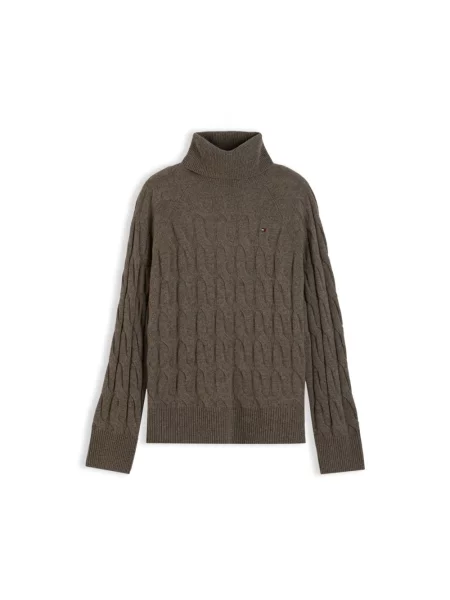 Sweter Tommy Hilfiger wełniany szary