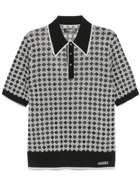 Tricou polo Amiri negru