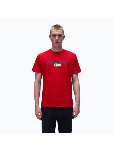 Мъжка тениска Napapijri S-Aylmer red goji червено