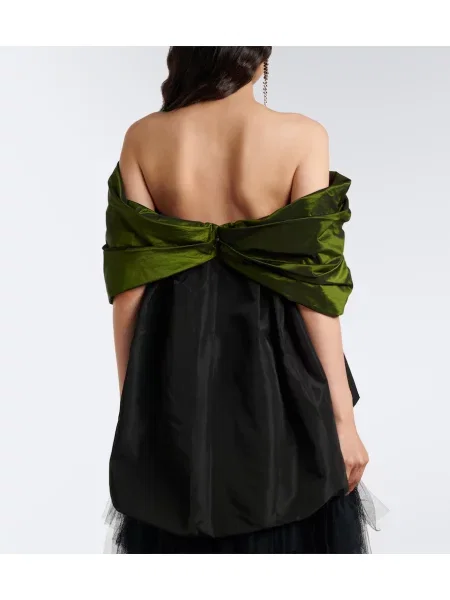 Топ Simone Rocha с драперии черно