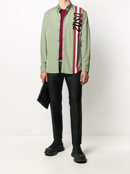 Vilnonės kelnės Dsquared2 juoda