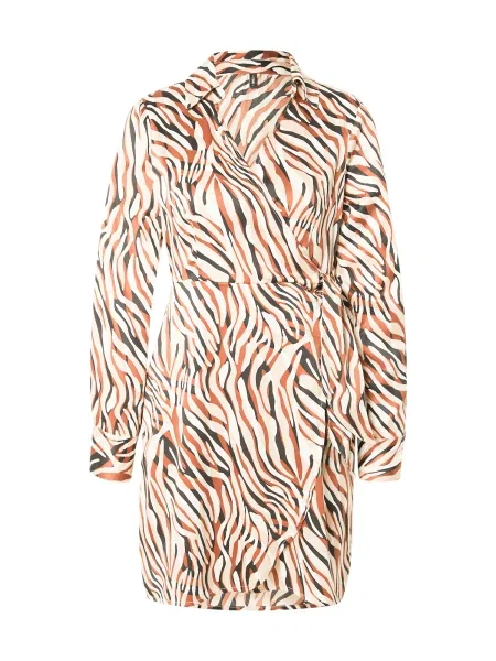 ONLY Rochie ONLJANE bej / maro / negru alb