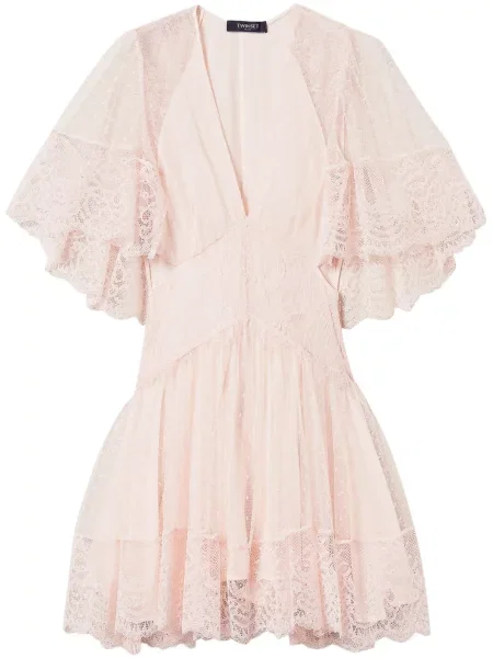 Rochie Twinset de costum roz