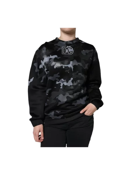 Bluza z kapturem Dolce And Gabbana z kapturem w kamuflażu