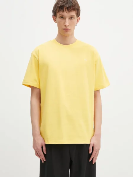 Puma t-shirt MMQ gładki żółty