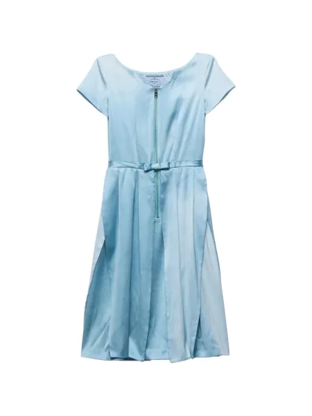 Rochie Prada de mătase albastru