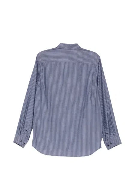 Cămașă Taakk cu broderie cu model floral albastru