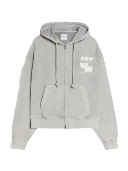 Bershka Mikina šedá bílá