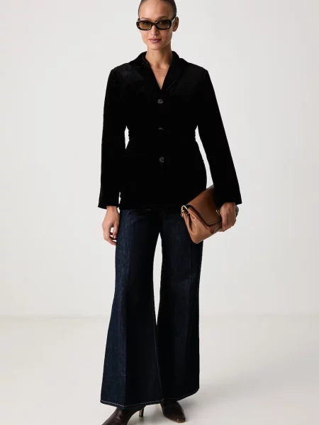 Weekend Max Mara однобортний піджак велюровий WKIRECENTE
