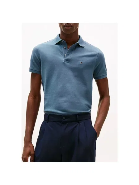 Tommy Hilfiger polo granatowy wzorzysty niebieska