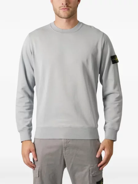 Hanorac Stone Island cu strasuri gri