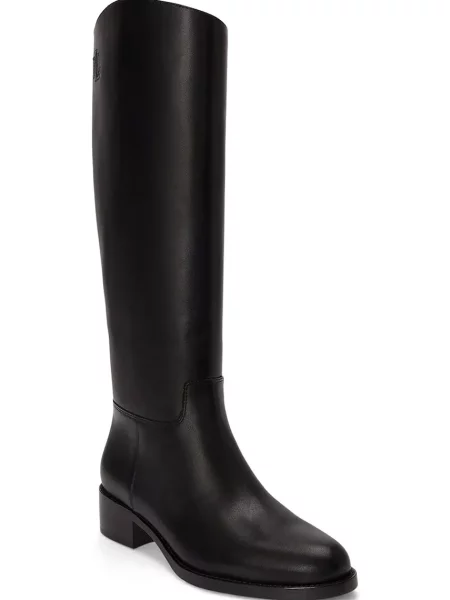Lauren Ralph Lauren čižmy dámske kožené Kyle čierna