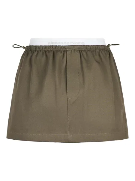 Spódnica mini Alexander Wang z autografem zielona