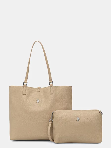 U.S. Polo Assn. torebka dwustronna ROGERSVILLE beżowa