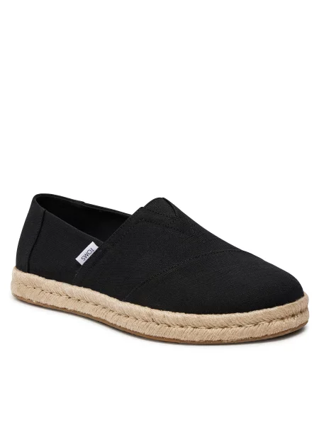 Еспадрильї Toms Alpargata Rope Black чорні