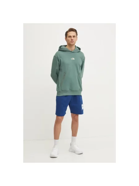 Bluza z kapturem The North Face z kapturem zielona