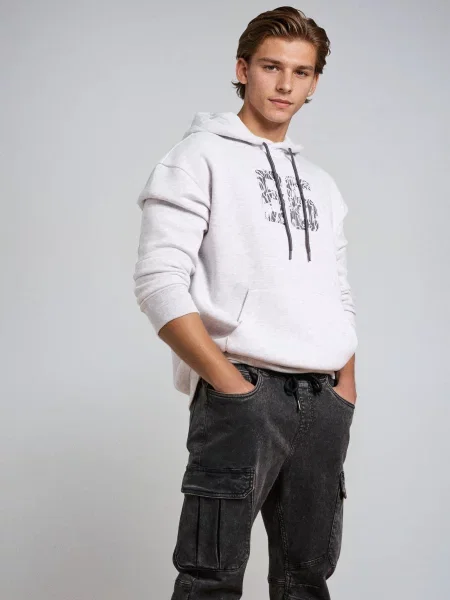 Джинси jogger cargo сірий