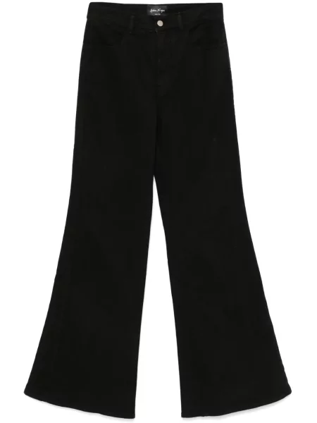 Jeansy dzwony Andrea Ya'aqov z wysoką talią czarne