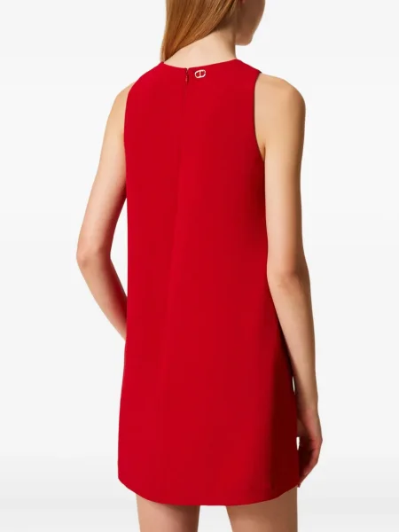 Rochie fără mâneci Twinset fără mâneci de costum roșu