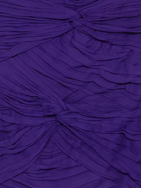 Rochie mini Blumarine cu volane fără bretele violet