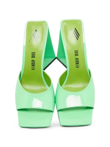 Sandale The Attico din piele verde