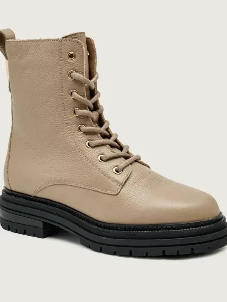 Tommy Hilfiger De piele botine bej