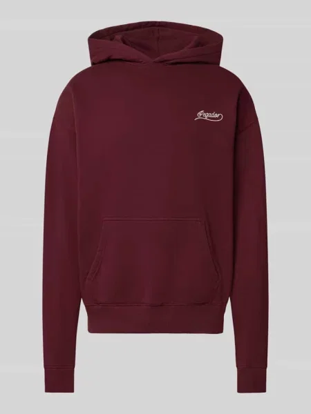 Bluza z kapturem o kroju regular fit z mieszanki bawełny Pegador