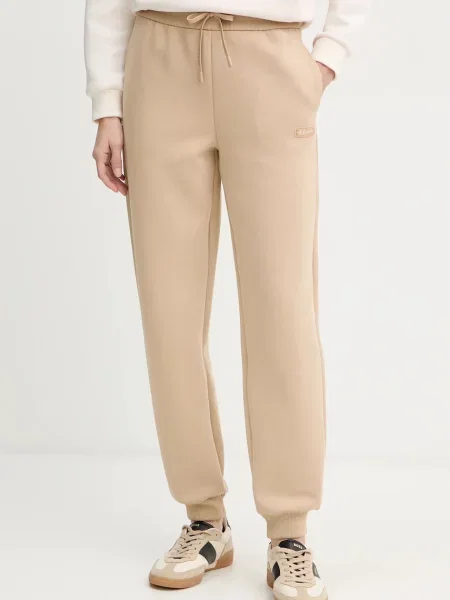 Спортивні штани Armani Exchange однотонні бежевий