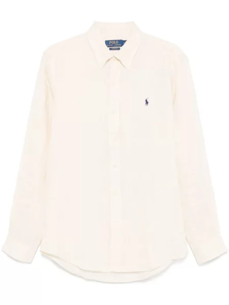 Polo Polo Ralph Lauren din fleece cu broderie albastru