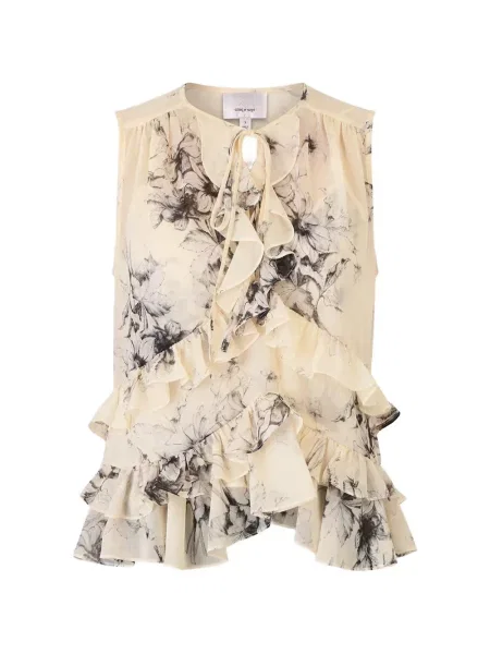 Bluză Cinq A Sept cu model floral cu imagine