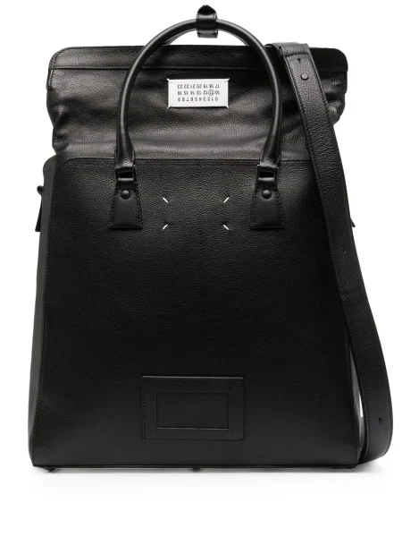 Rucsac Maison Margiela din piele negru