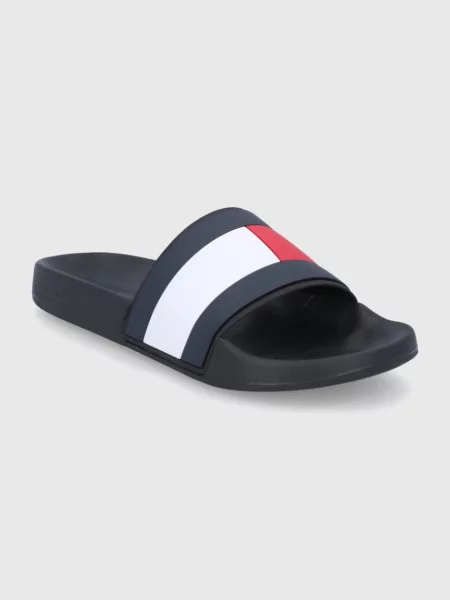 Šľapky Tommy Hilfiger Rubber Th Flag Pool Slide čierna