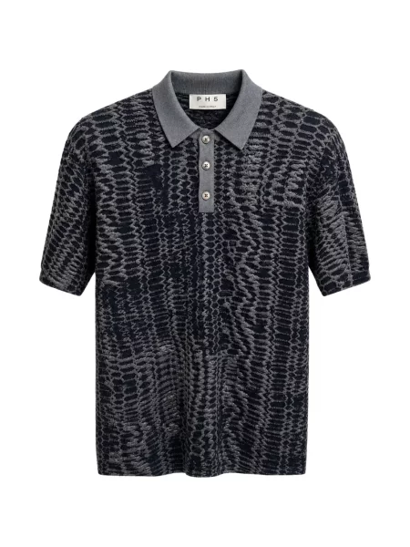 Tricou polo Ph5 tricotate negru