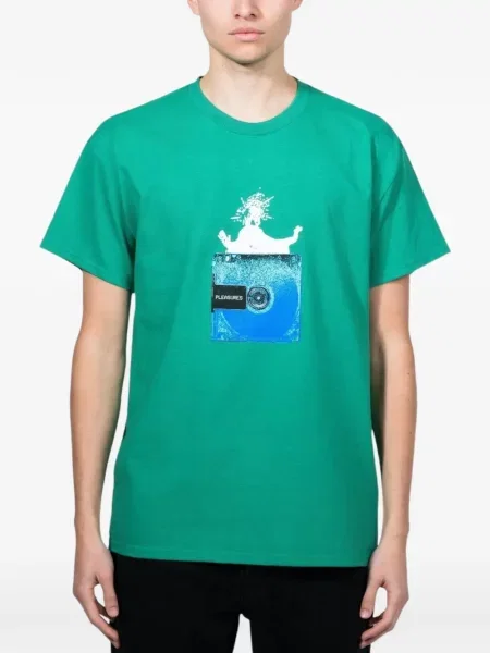 Tricou Pleasures cu imagine verde