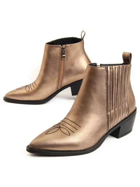 Pantofi Montevita auriu