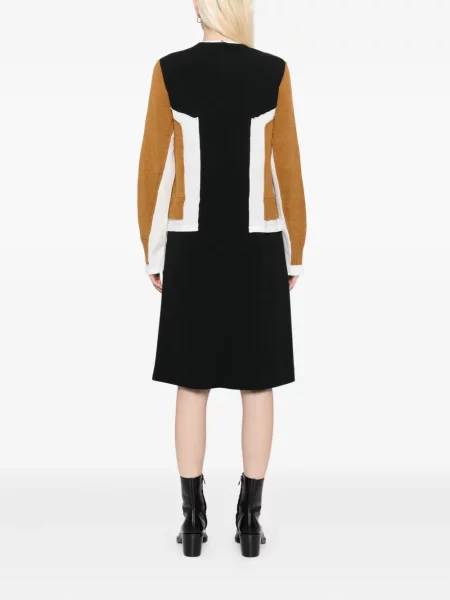 Rochie maxi Undercover tricotate cu mâneci lungi lungă galben