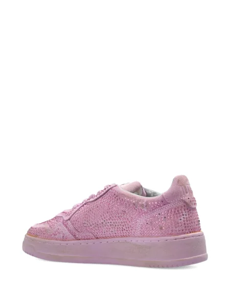 Sneakerși Autry din piele de căprioară roz