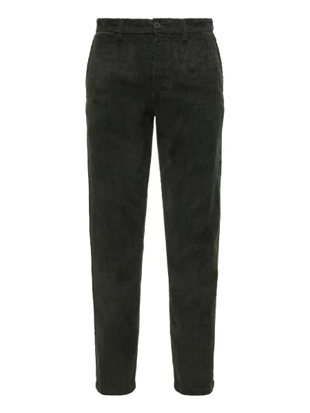 KnowledgeCotton Apparel Pantaloni Chuck închis verde