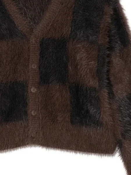 Kardigan Izzue w kratkę brązowy