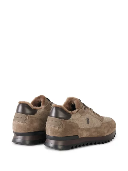 Sneakerși Bogner din piele de oaie maro
