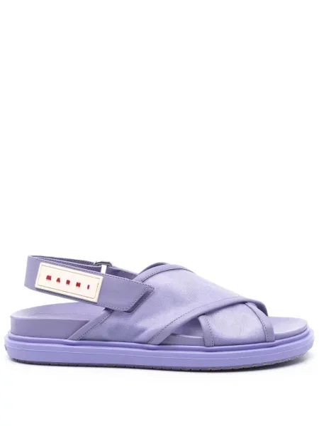 Sandale Marni cu aplicații violet