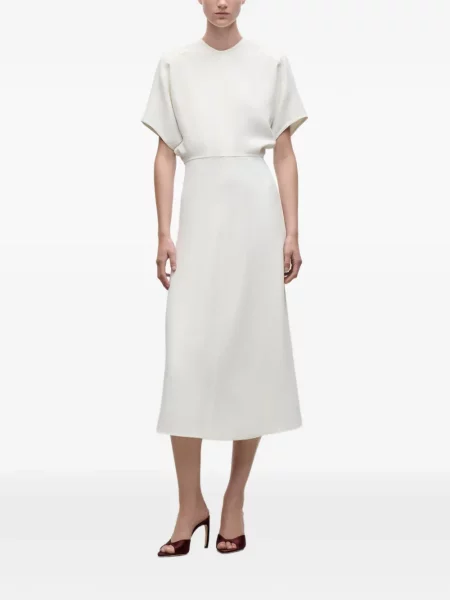 Rochie midi Victoria Beckham alb