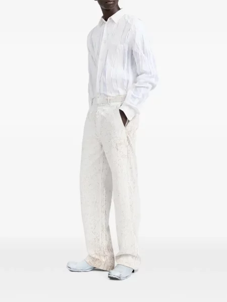Pantaloni Maison Margiela alb