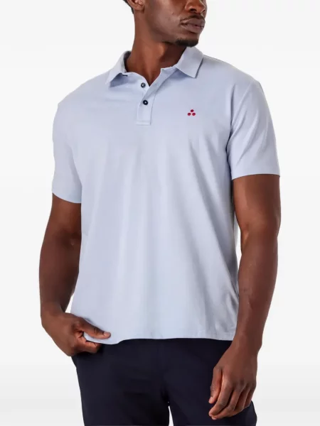 Tricou polo Peuterey cu autograf albastru