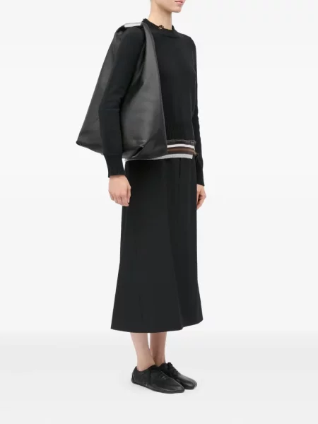 Geantă Mm6 Maison Margiela clasică negru