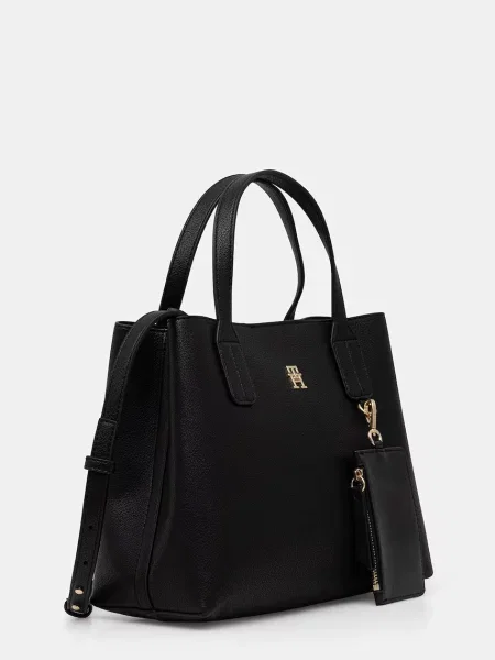 Rucsac Tommy Hilfiger din piele negru