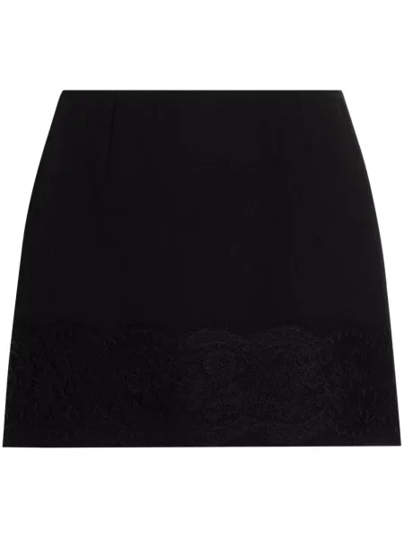 Fusta mini Dolce & Gabbana din dantelă negru