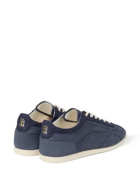 Sneakerși Brunello Cucinelli din piele de căprioară albastru